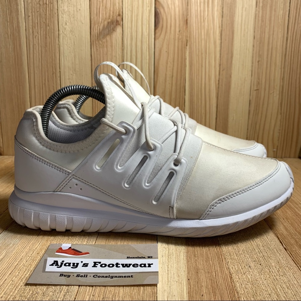 Adidas Tubular Radial K S75008 Youth Kids White Running Gym Size: 7 Shoes